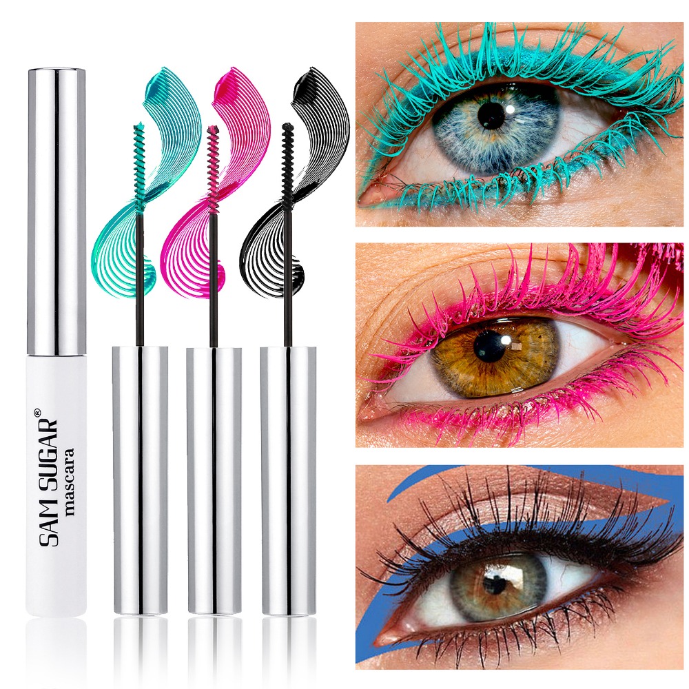 Beauty Makeup Stores - Colorful Mascara Waterproof Smudge Proof Mini