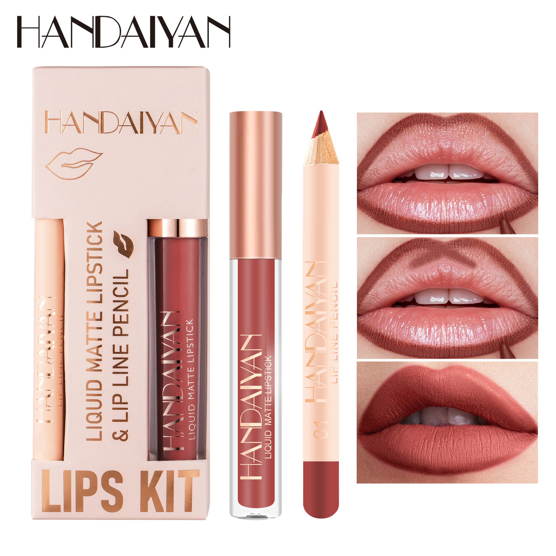 Beauty Makeup Stores - 12 Color Lip Liner and Lipstick