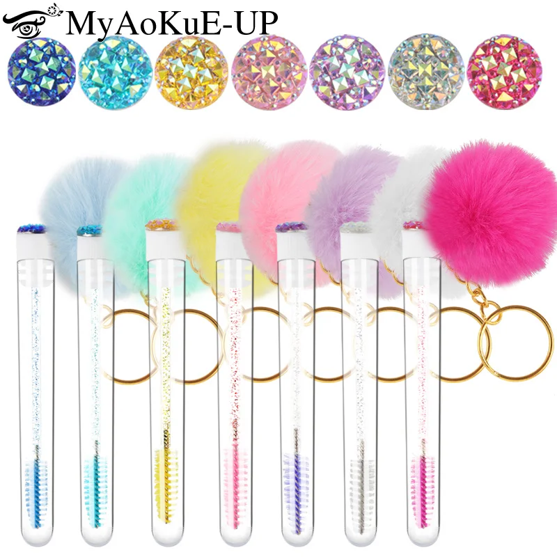 Beauty Makeup Youtube - 5pcs Tube Eyelash Brush With Gold