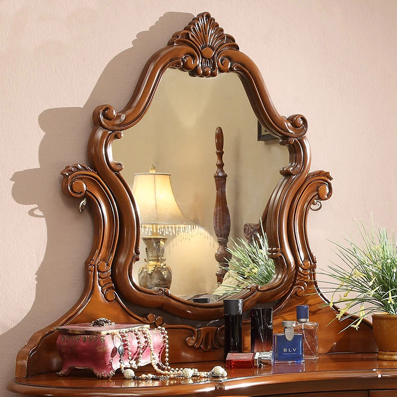 Brown Storage Vanity Table Aes – Beauty Makeup Vanity Set recenzja i cena