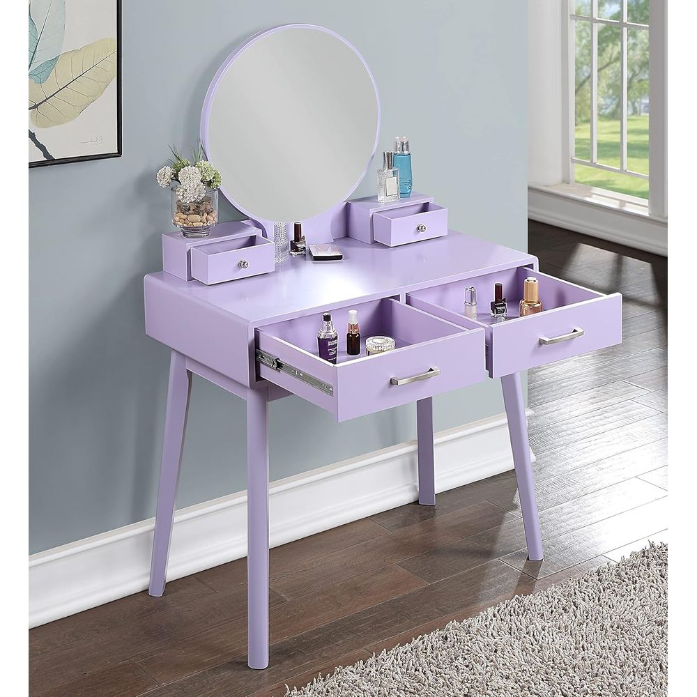Large Round Mirror Vanity Set  – Beauty Makeup Vanity Set recenzja i cena