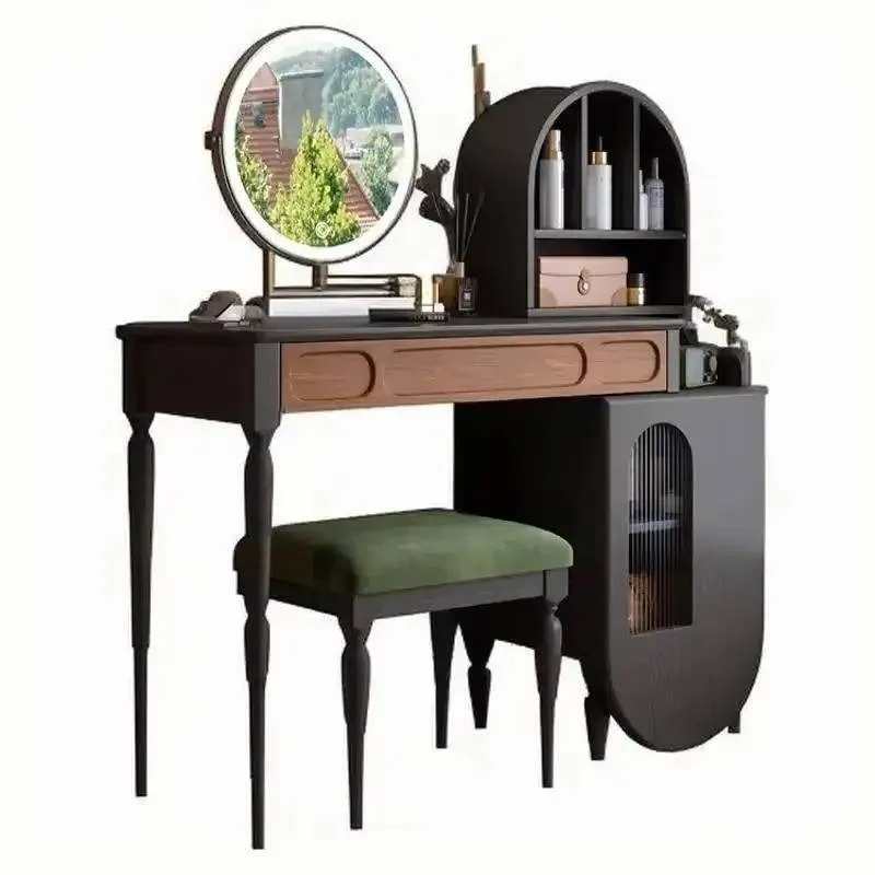 +Organizer Black Vanity Table  – Beauty Makeup Vanity Set recenzja i cena