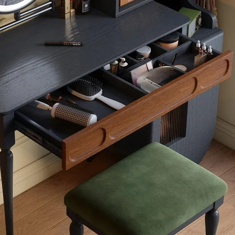 +Organizer Black Vanity Table  – Beauty Makeup Vanity Set recenzja i cena
