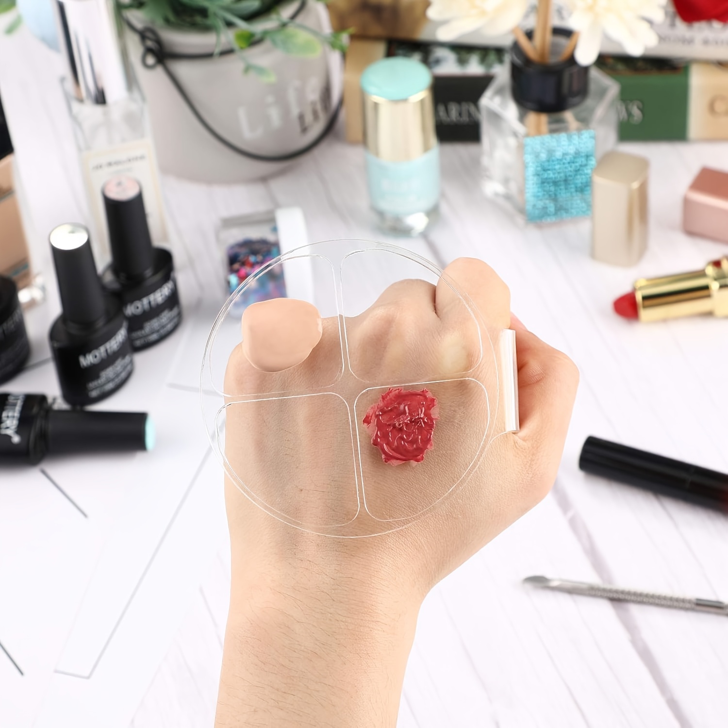 1 Clear Acrylic Makeup Mixing  – Beauty Makeup Korean recenzja i cena
