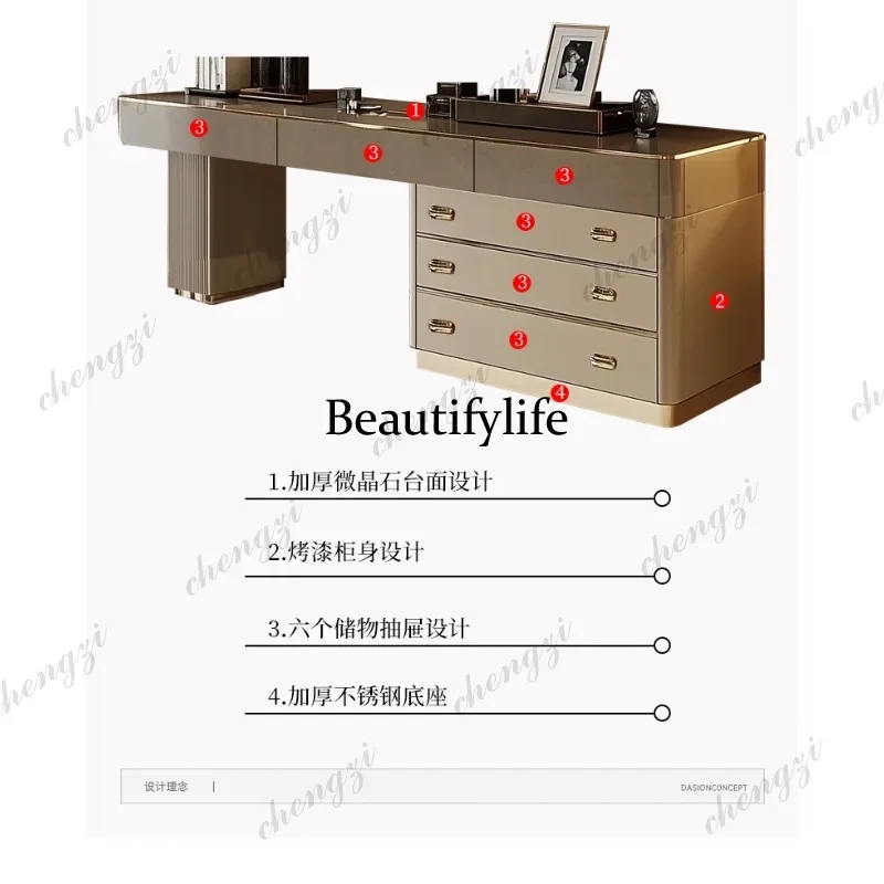 E182 Full Set Wooden Vanity Ta – Beauty Makeup Vanity Set recenzja i cena