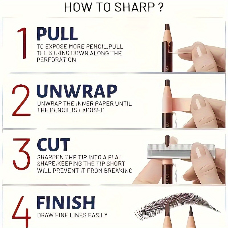 Tear Off Pull Line Eyebrow Pen – Eyebrow Pomade Pencil recenzja i cena