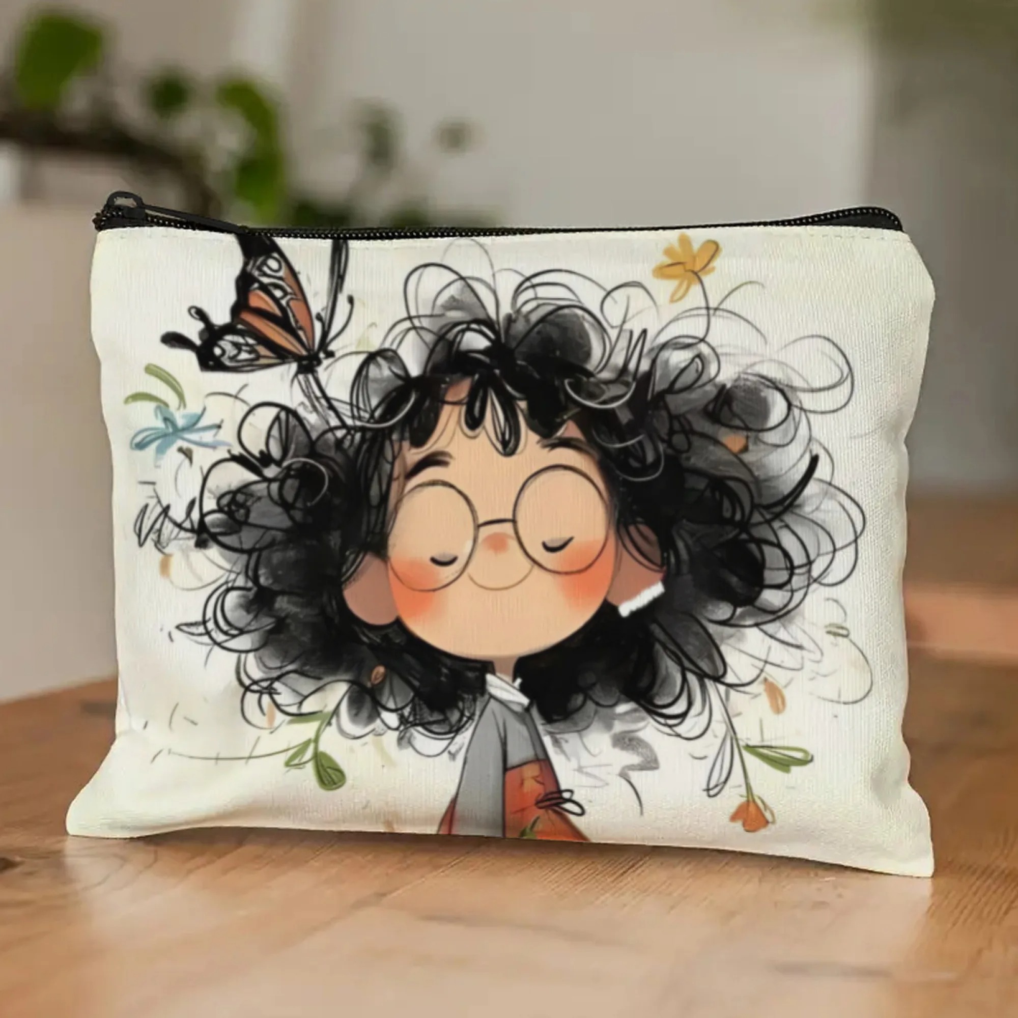 Cartoon Girl Makeup Bag Zipper – Beauty Makeup Women recenzja i cena