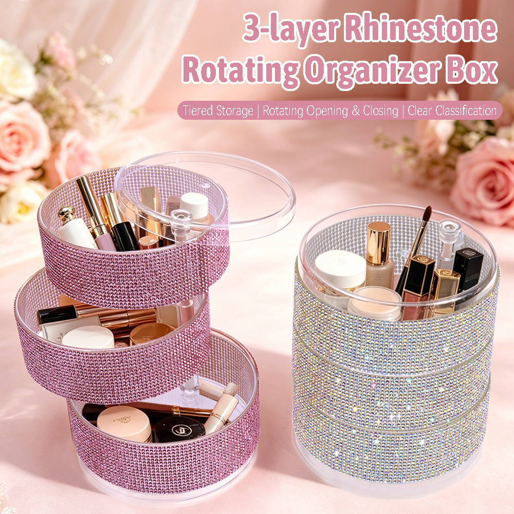 3-Layer Rotating Rhinestone Ma – Eyeshadow Palette recenzja i cena