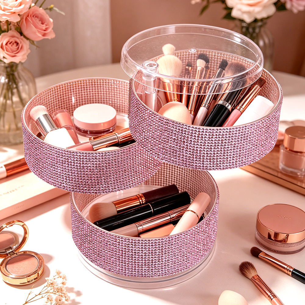 3-Layer Rotating Rhinestone Ma – Eyeshadow Palette recenzja i cena