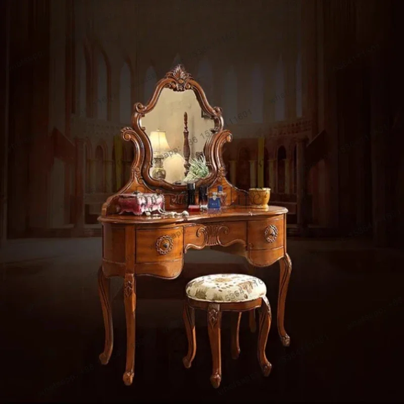 yj9 Brown Storage Vanity Table – Beauty Makeup Vanity Set recenzja i cena