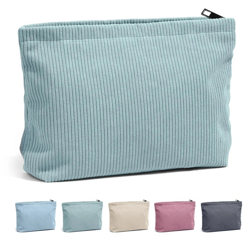 Corduroy Travel Cosmetic Bag P – Beauty Makeup Women recenzja i cena