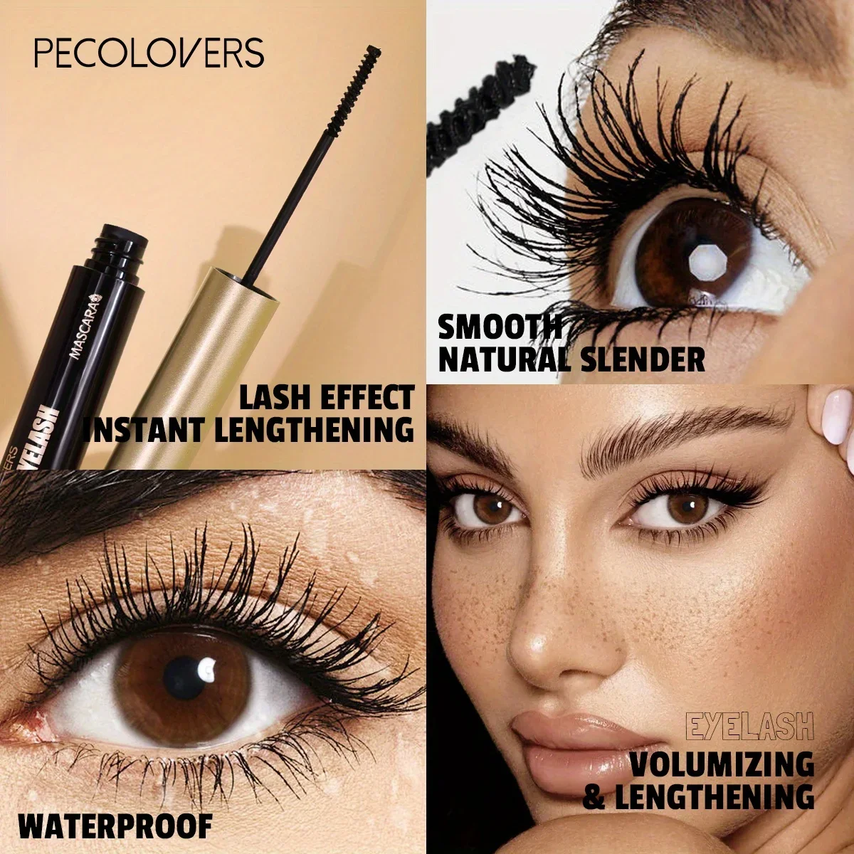 2PCS Fast Drying 3D Black Masc – Beauty Makeup Korean recenzja i cena